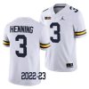 2022 23 michigan wolverines a.j. henning white college football game jersey scaled
