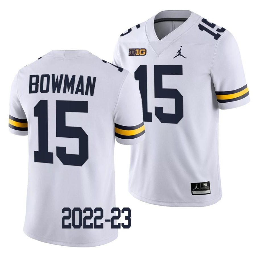 2022 23 michigan wolverines alan bowman white college football game jersey scaled