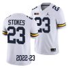 2022 23 michigan wolverines c.j. stokes white college football game jersey scaled