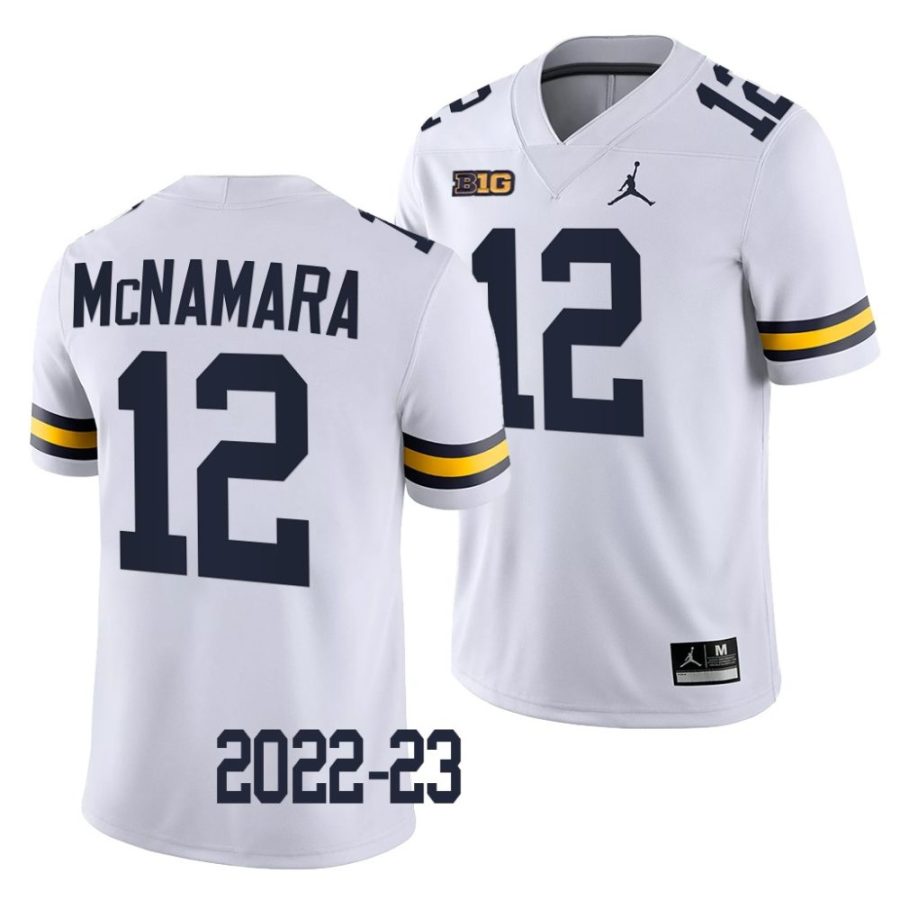 2022 23 michigan wolverines cade mcnamara white college football game jersey scaled