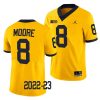 2022 23 michigan wolverines derrick moore maize college football limited jersey scaled