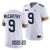2022 23 michigan wolverines j.j. mccarthy white college football game jersey scaled