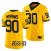 2022 23 michigan wolverines mike morris maize college football limited jersey scaled