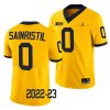 2022 23 michigan wolverines mike sainristil maize college football limited jersey scaled