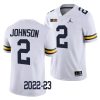 2022 23 michigan wolverines will johnson white college football game jersey scaled