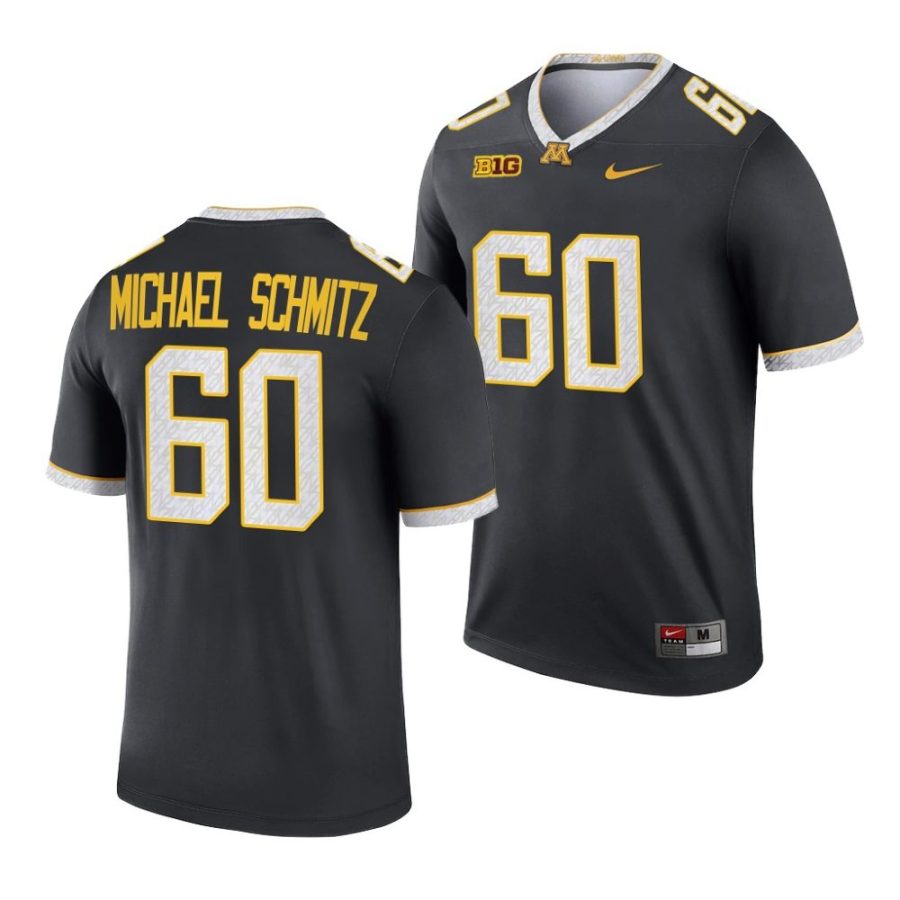 2022 23 minnesota golden gophers john michael schmitz gray legend alternate football jersey scaled