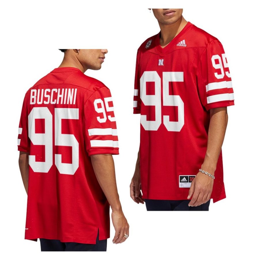 2022 23 nebraska huskers brian buschini red college football icon jersey scaled