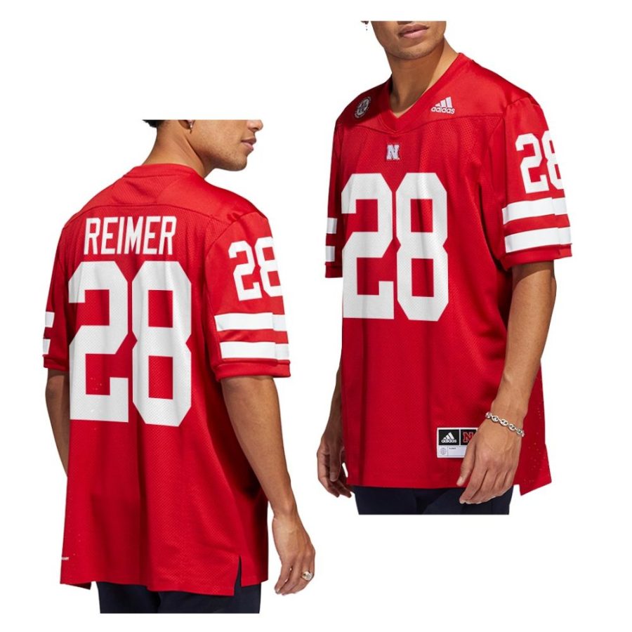 2022 23 nebraska huskers luke reimer red college football icon jersey scaled