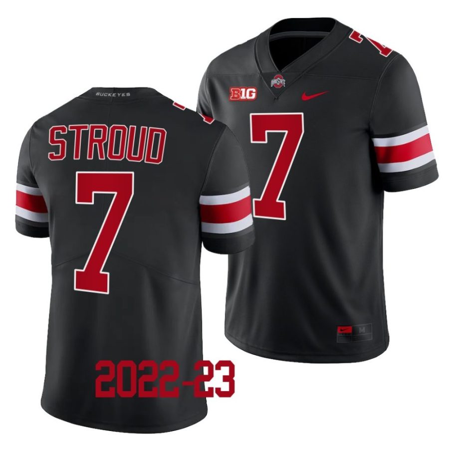 2022 23 ohio state buckeyes c.j. stroud black limited football jersey scaled