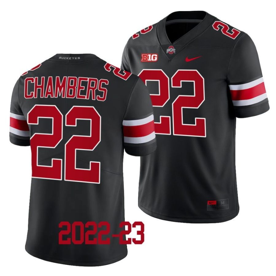 2022 23 ohio state buckeyes steele chambers black limited football jersey scaled