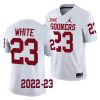 2022 23 oklahoma sooners dashaun white white college football game jersey scaled