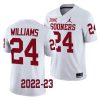2022 23 oklahoma sooners gentry williams white college football game jersey scaled