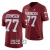 2022 23 oklahoma sooners jeffery johnson crimson college football game jersey scaled