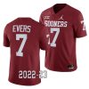 2022 23 oklahoma sooners nick evers crimson college football game jersey scaled