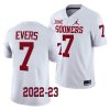 2022 23 oklahoma sooners nick evers white college football game jersey scaled