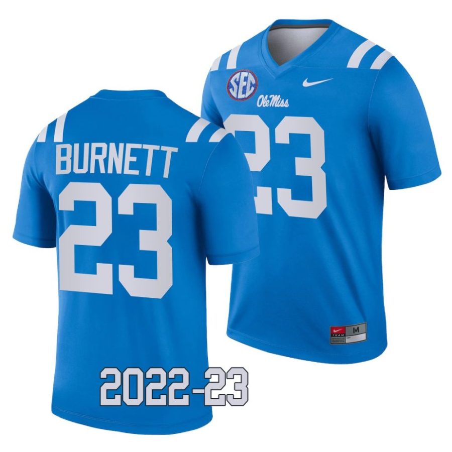 2022 23 ole miss rebels drew burnett powder blue college football legend jersey scaled