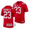2022 23 ole miss rebels drew burnett red college football legend jersey scaled