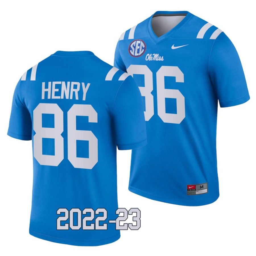 2022 23 ole miss rebels jj henry powder blue college football legend jersey scaled