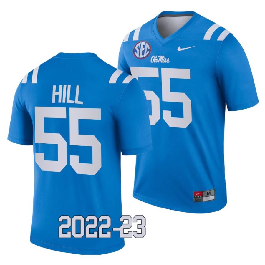 2022 23 ole miss rebels kd hill powder blue college football legend jersey scaled