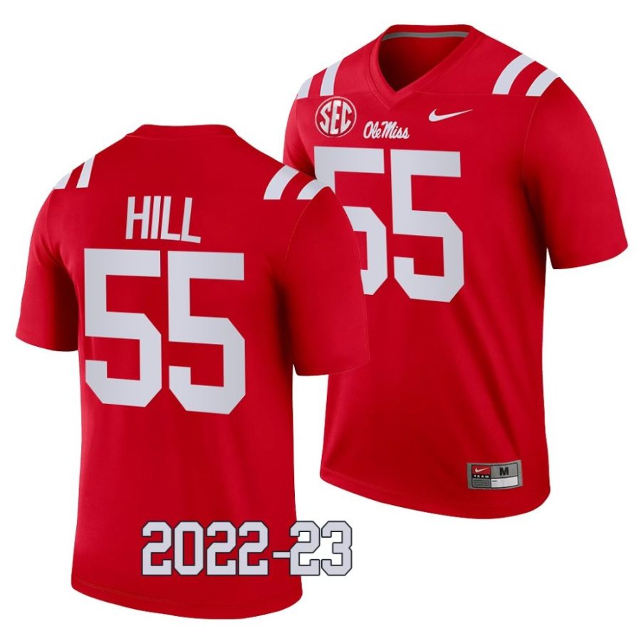 2022 23 ole miss rebels kd hill red college football legend jersey scaled