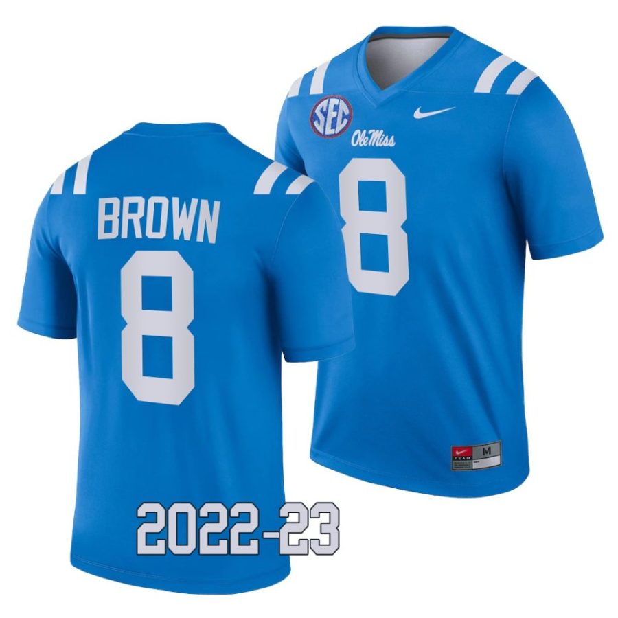 2022 23 ole miss rebels troy brown powder blue college football legend jersey scaled