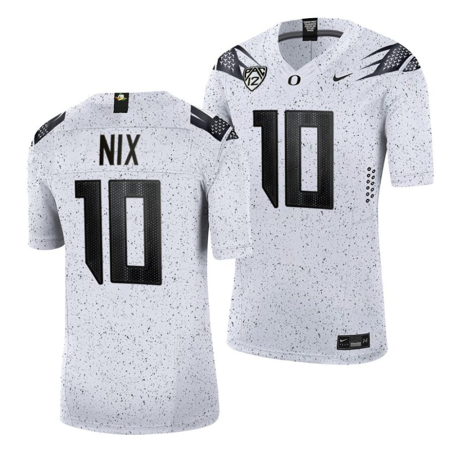 2022 23 oregon ducks bo nix white eggshell limited football jersey scaled