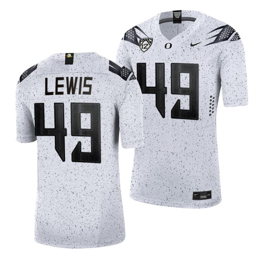 2022 23 oregon ducks camden lewis white eggshell limited football jersey scaled