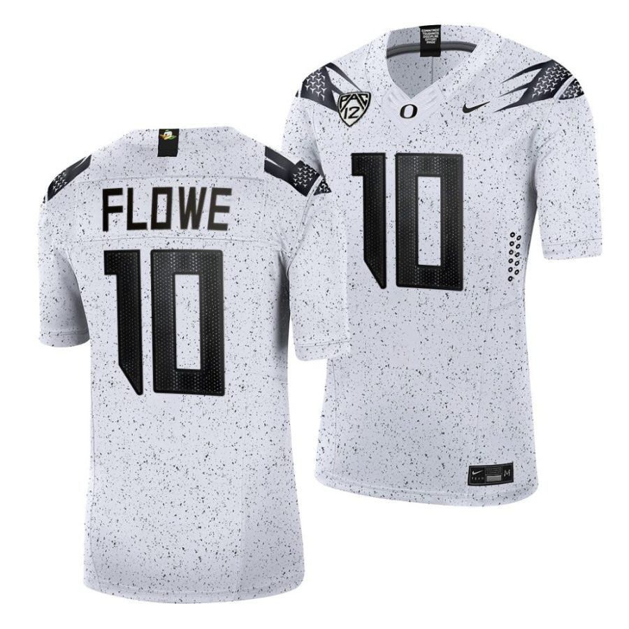 2022 23 oregon ducks justin flowe white eggshell limited football jersey scaled