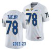 2022 23 pitt panthers branson taylor white limited football jersey scaled