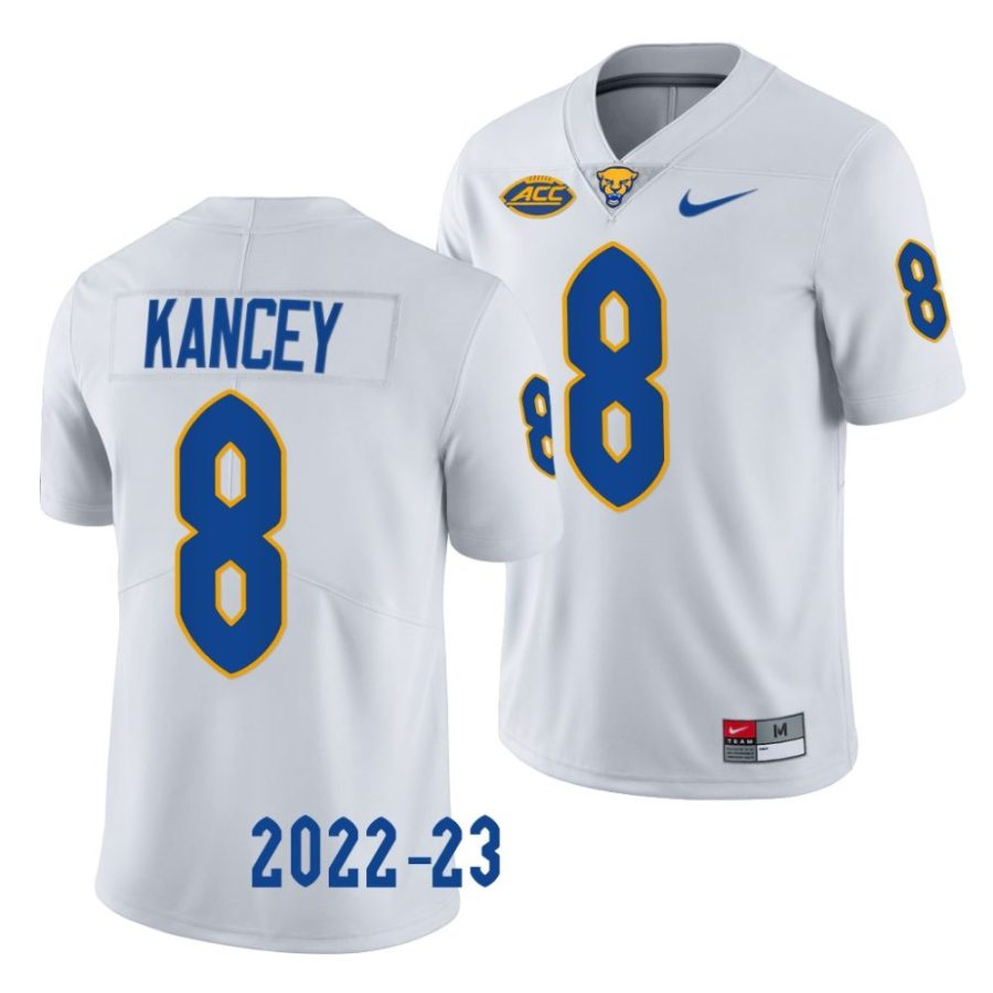 2022 23 pitt panthers calijah kancey white limited football jersey scaled