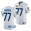 2022 23 pitt panthers carter warren white limited football jersey scaled