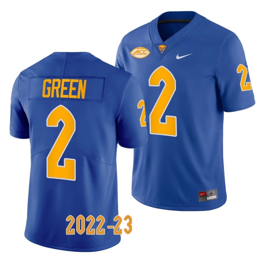 2022 23 pitt panthers david green royal limited football jersey scaled