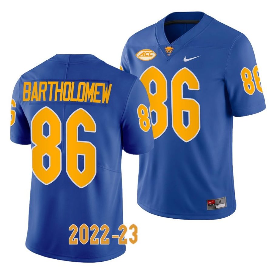 2022 23 pitt panthers gavin bartholomew royal limited football jersey scaled