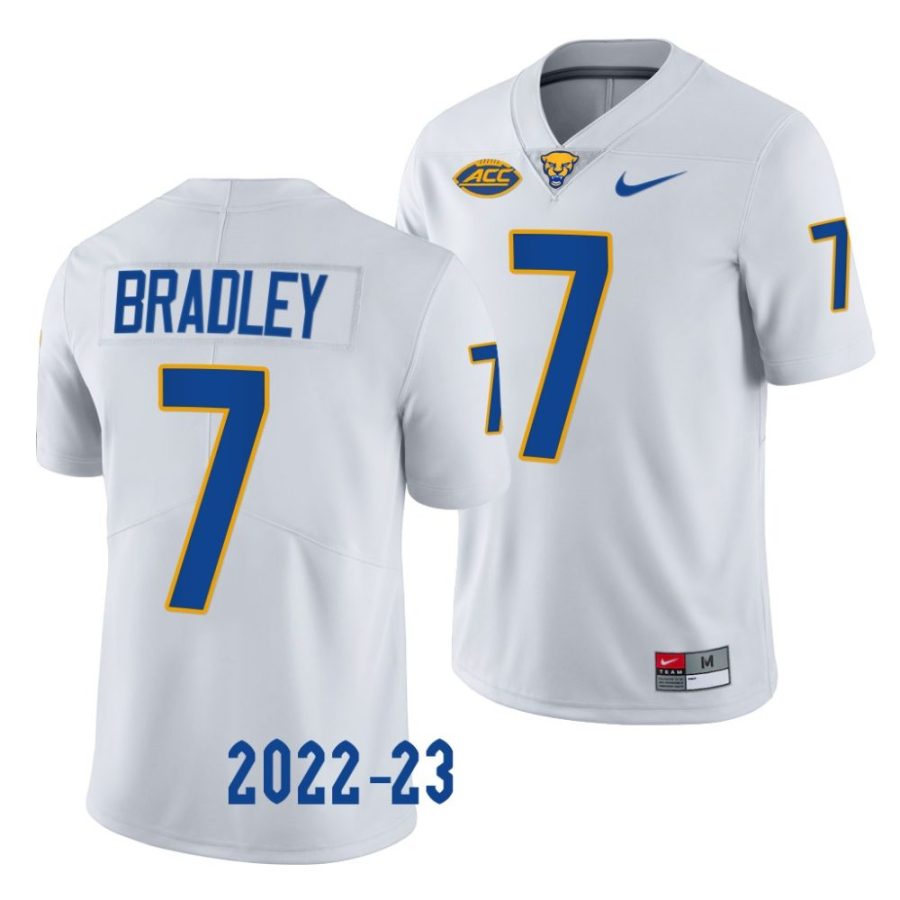2022 23 pitt panthers jaden bradley white limited football jersey scaled