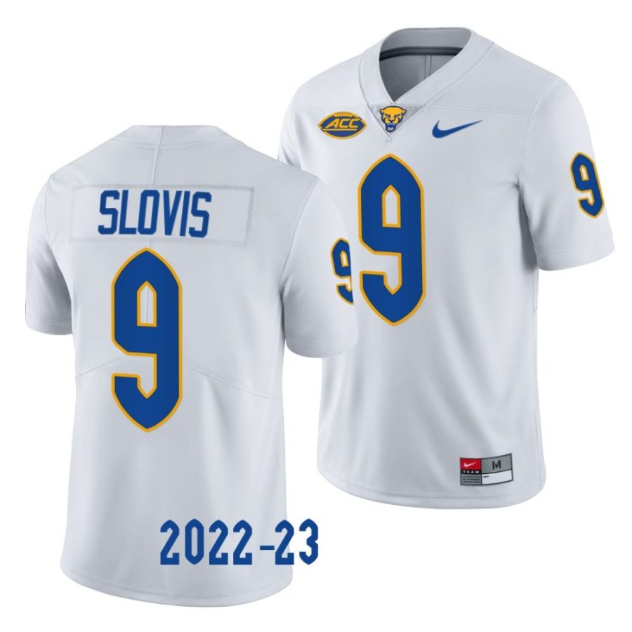 2022 23 pitt panthers kedon slovis white limited football jersey scaled