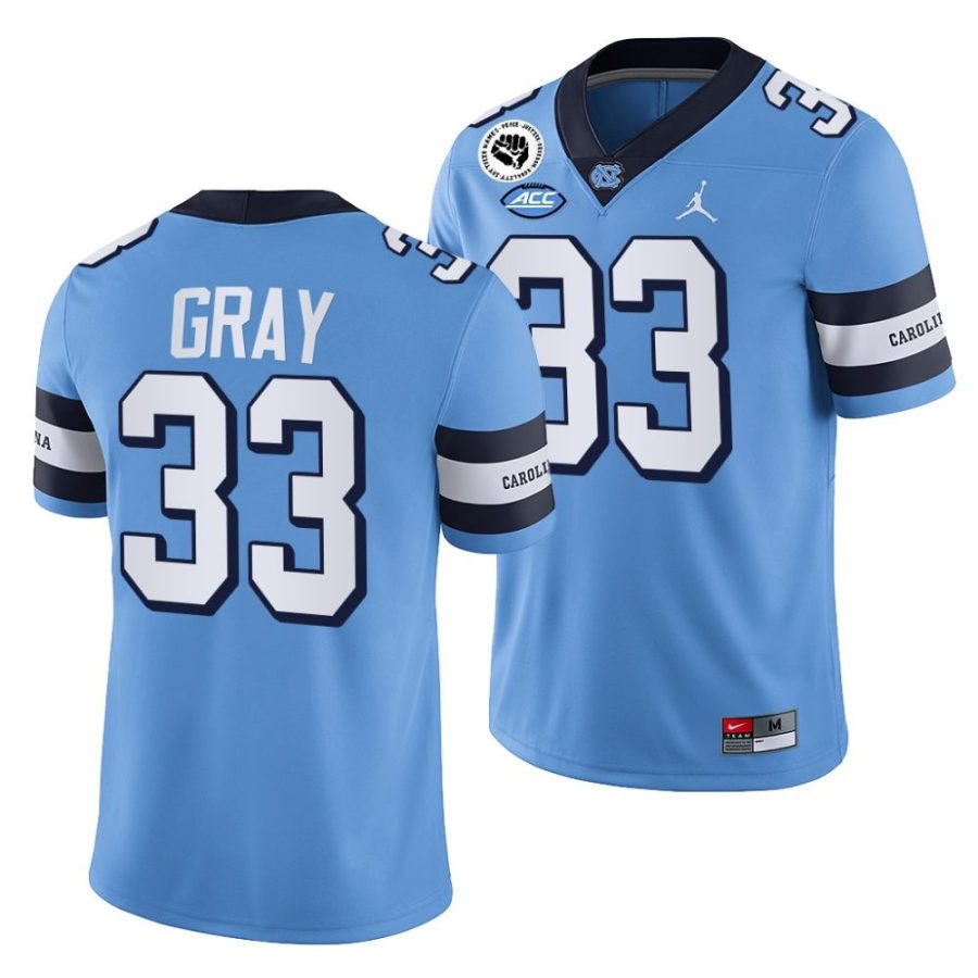 2022 23 tar heels cedric gray blue college football jersey scaled