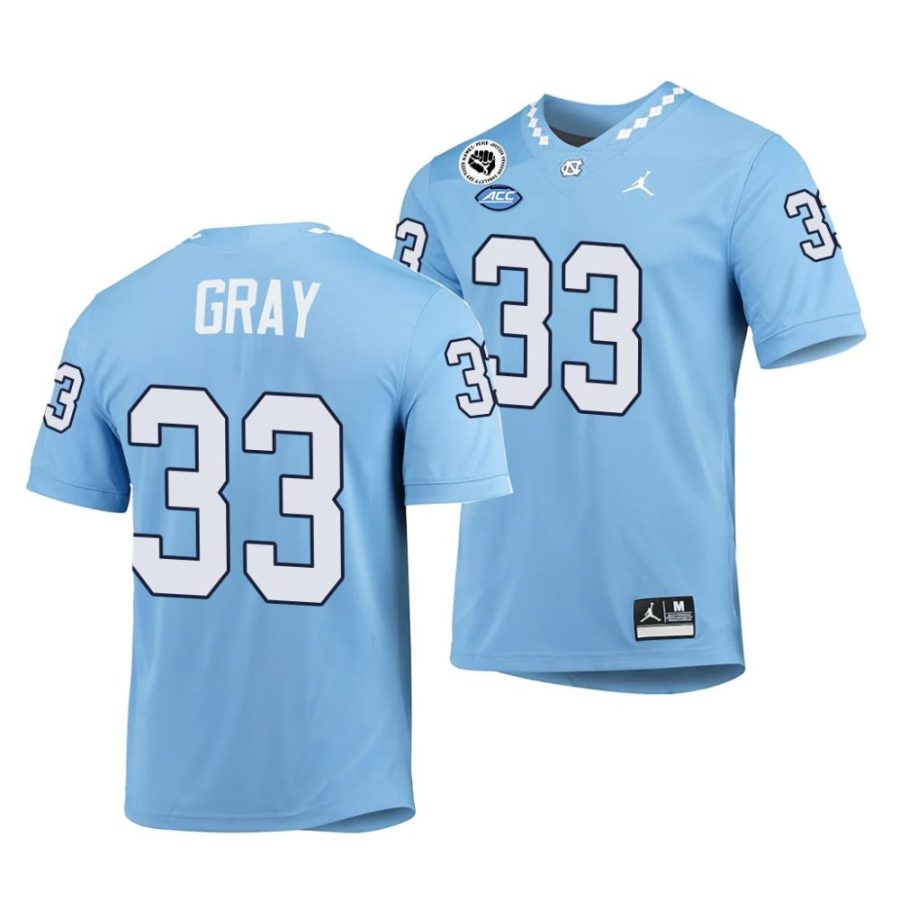 2022 23 tar heels cedric gray blue game college football jersey scaled
