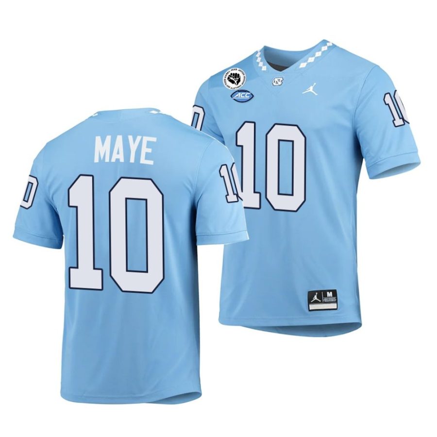 2022 23 tar heels drake maye blue game college football jersey scaled