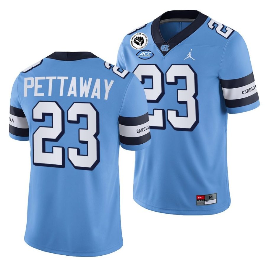 2022 23 tar heels george pettaway blue college football jersey scaled