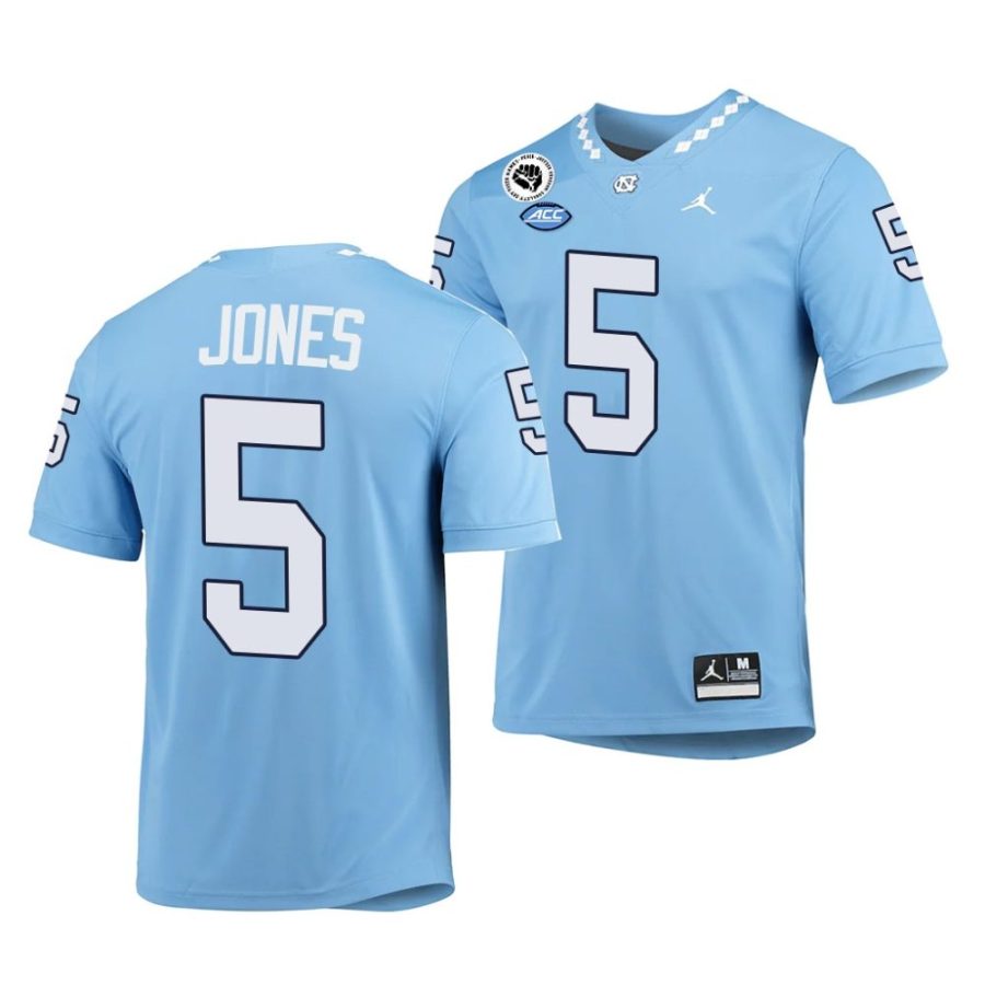 2022 23 tar heels j.j. jones blue game college football jersey scaled