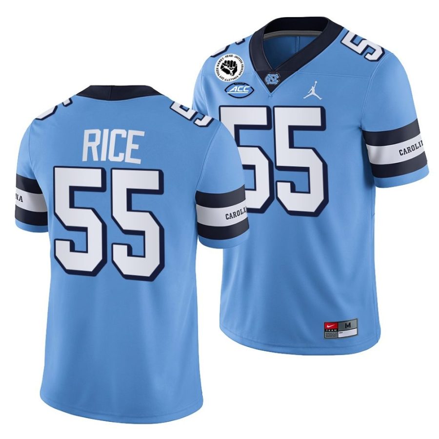 2022 23 tar heels zach rice blue college football jersey scaled