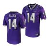 2022 23 tcu horned frogs dj allen purple untouchable game football jersey scaled