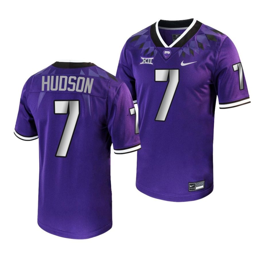 2022 23 tcu horned frogs jordan hudson purple untouchable game football jersey scaled