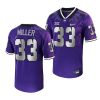 2022 23 tcu horned frogs kendre miller purple untouchable game football jersey scaled