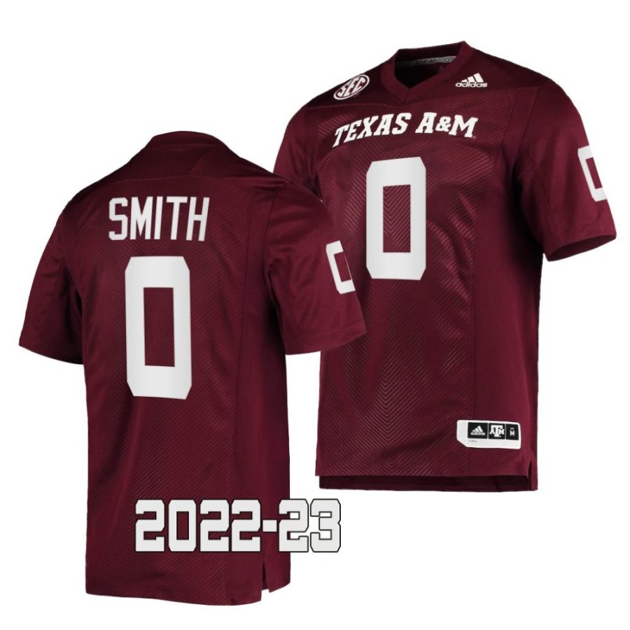2022 23 texas a&m aggies ainias smith maroon college football jersey scaled