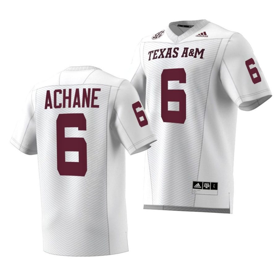 2022 23 texas a&m aggies devon achane white premier strategy football jersey scaled