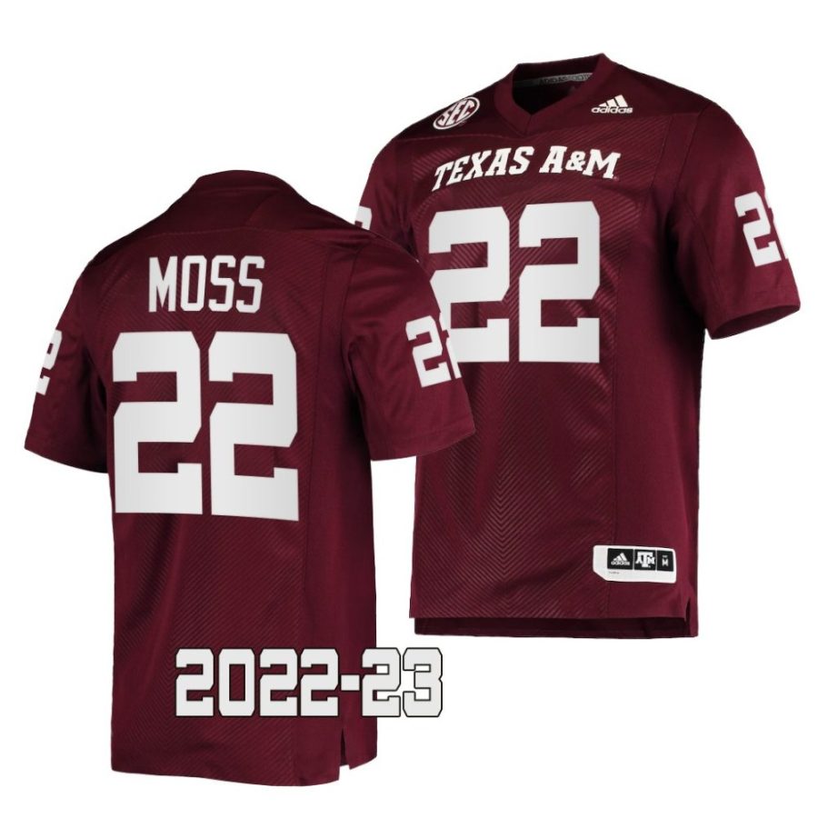 2022 23 texas a&m aggies le' veon moss maroon college football jersey scaled