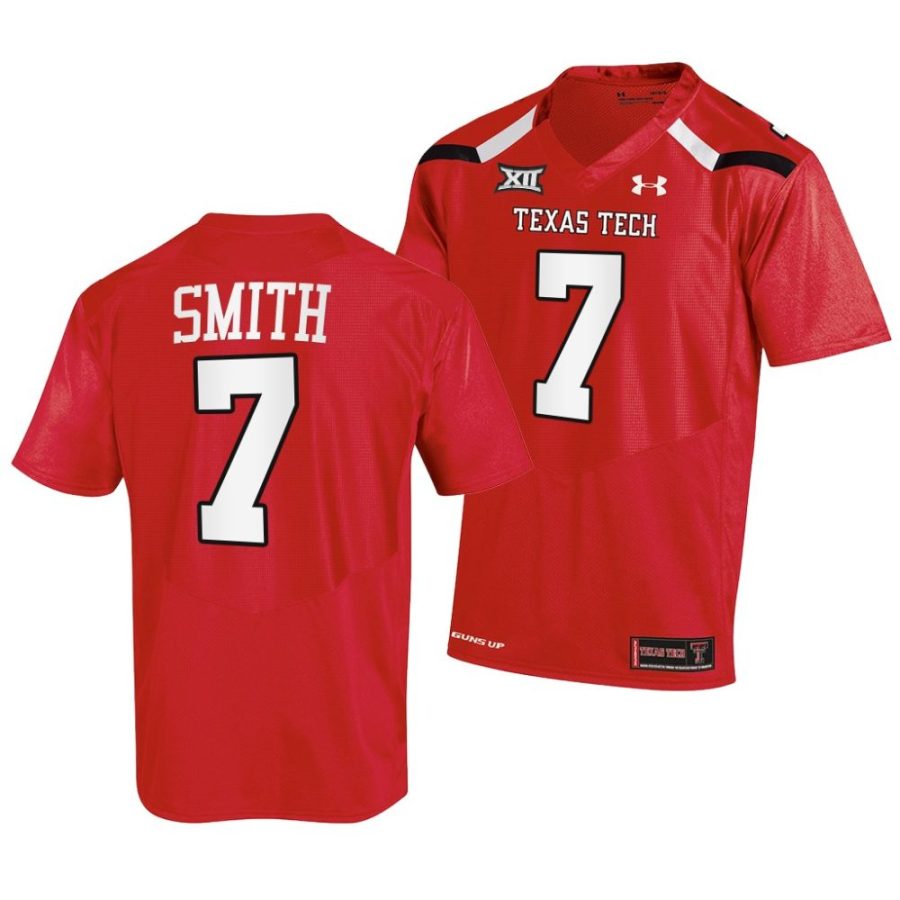 2022 23 texas tech red raiders donovan smith red college football jersey scaled