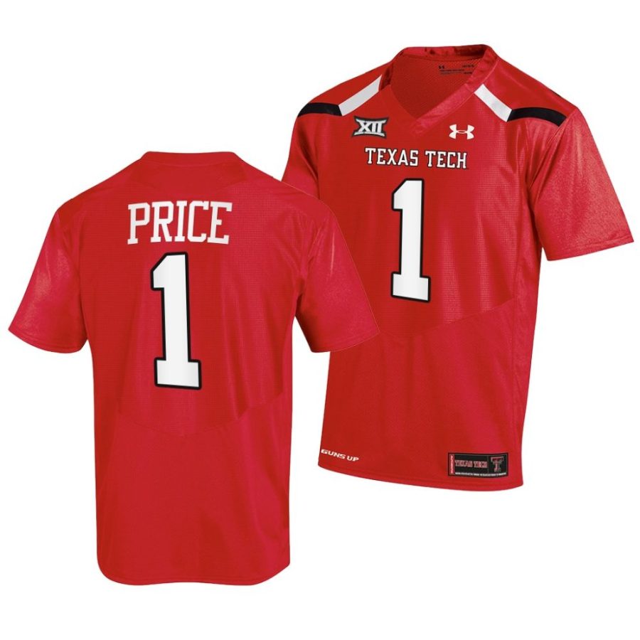 2022 23 texas tech red raiders myles price red college football jersey scaled