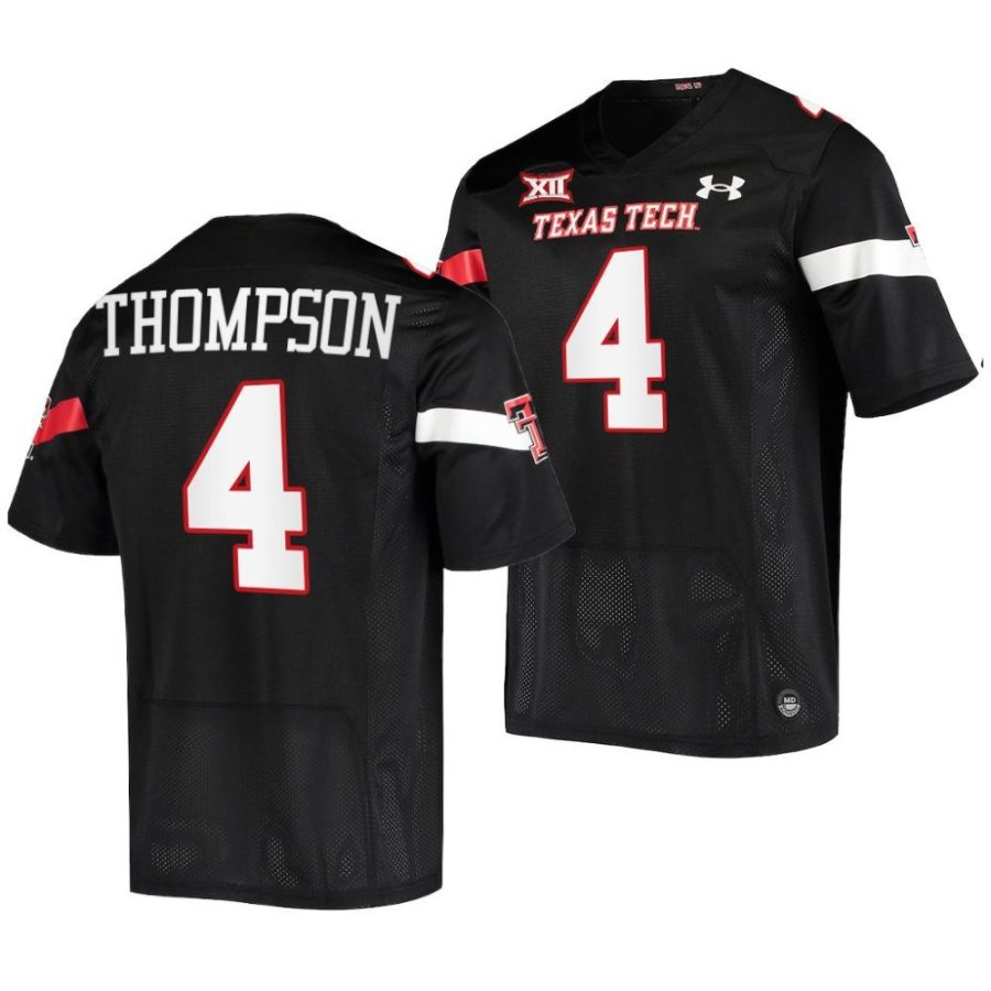 2022 23 texas tech red raiders sarodrick thompson black college football jersey scaled